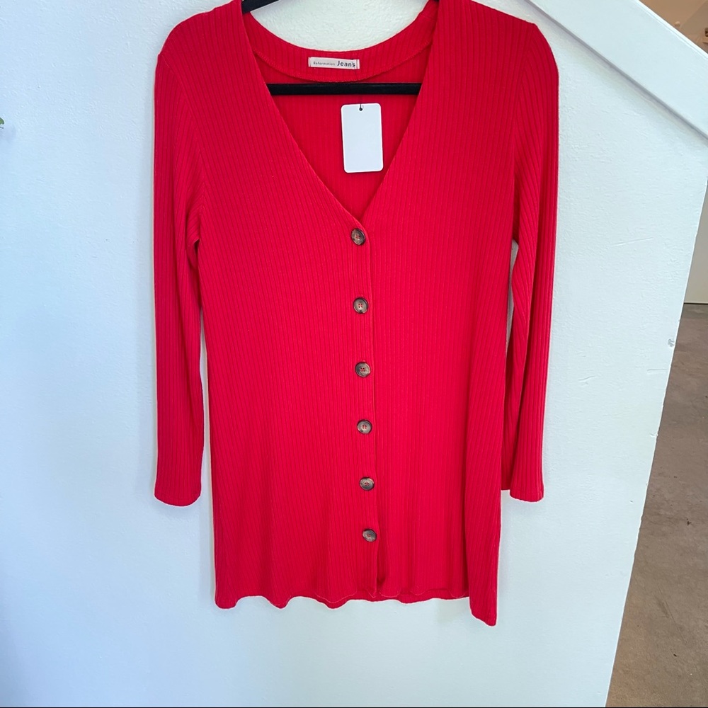 Reformation Jean | Red Dress